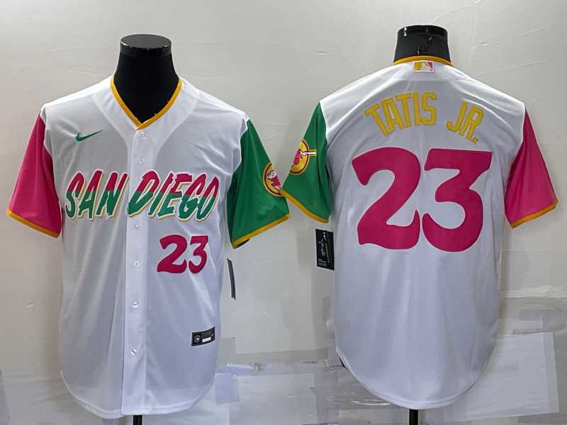 San Diego Padres #23 Fernando Tatis Jr White Number 2022 City Connect Cool Base Stitched Jersey,We sell and wholesale San Diego Padres #23 Fernando Tatis Jr White Number 2022 City Connect Cool Base Stitched Jersey on line form chian!